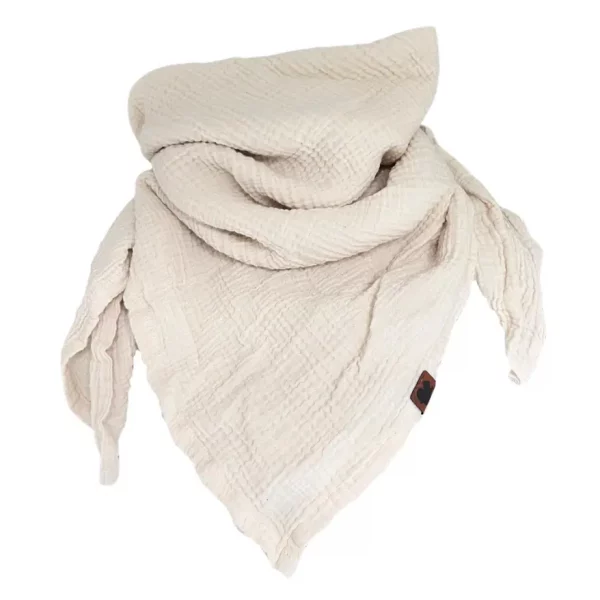 Musselintuch BEIGE 100 x 100 cm